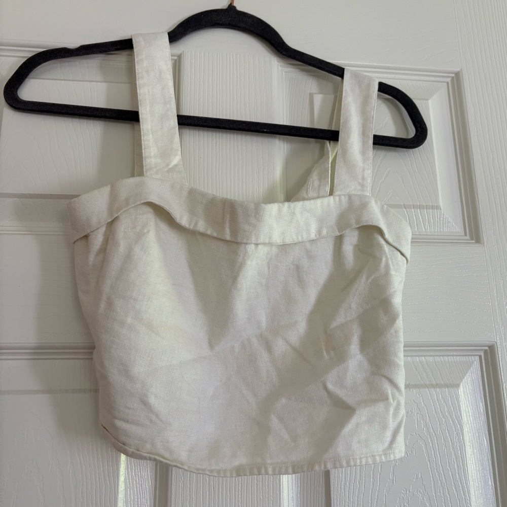 Abercrombie Linen Tank Top